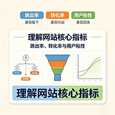 珠海建站-理解网站核心指标:跳出率、转化率与用户粘性