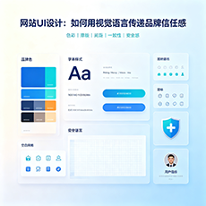 珠海建站-网站UI设计：如何用视觉语言传递品牌信任感